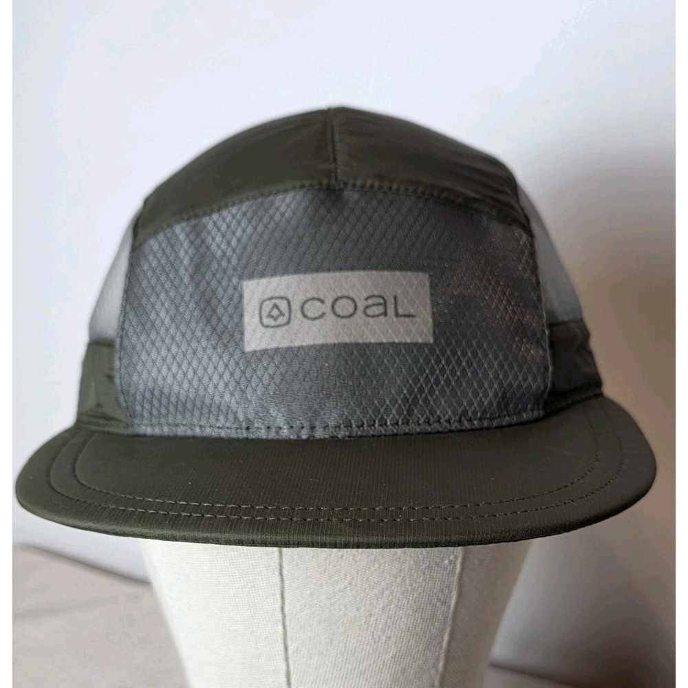 Coal Headwear Apollo 5-Panel Tech Cap - Lightweight Mesh Trail Hat, Dark Green